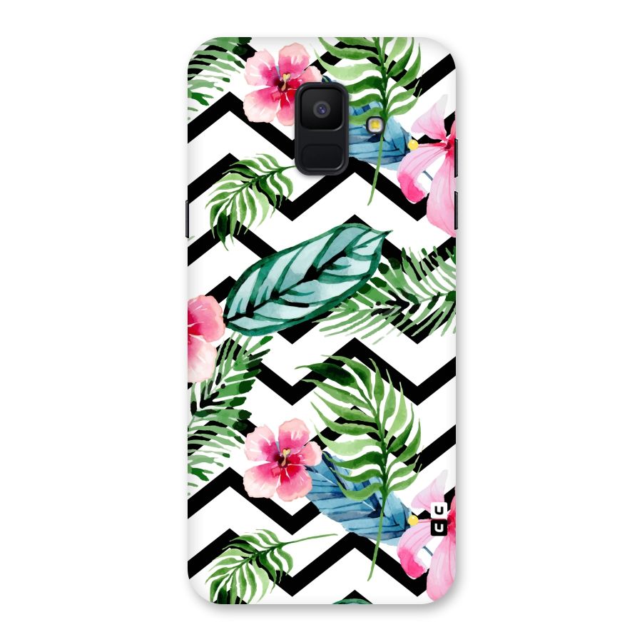 Modern Flowers Back Case for Galaxy A6 (2018)