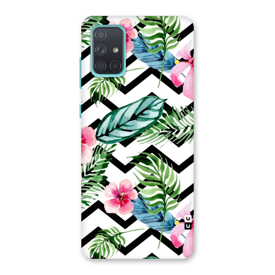 Modern Flowers Back Case for Galaxy A71