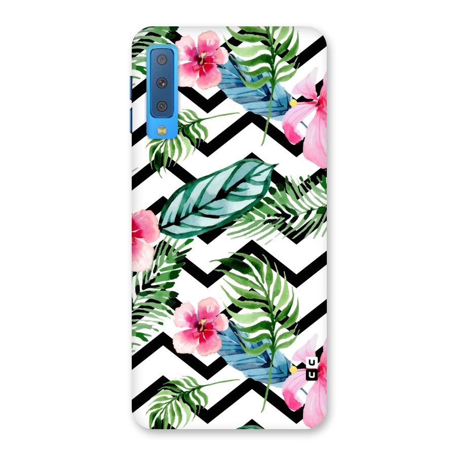 Modern Flowers Back Case for Galaxy A7 (2018)