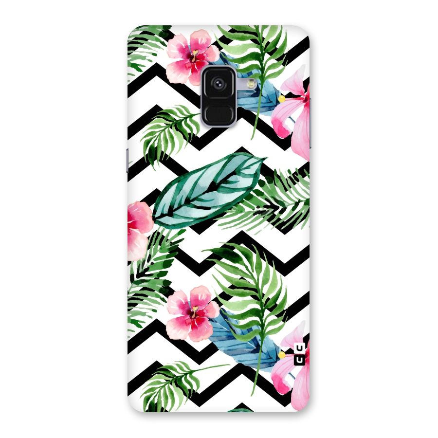 Modern Flowers Back Case for Galaxy A8 Plus