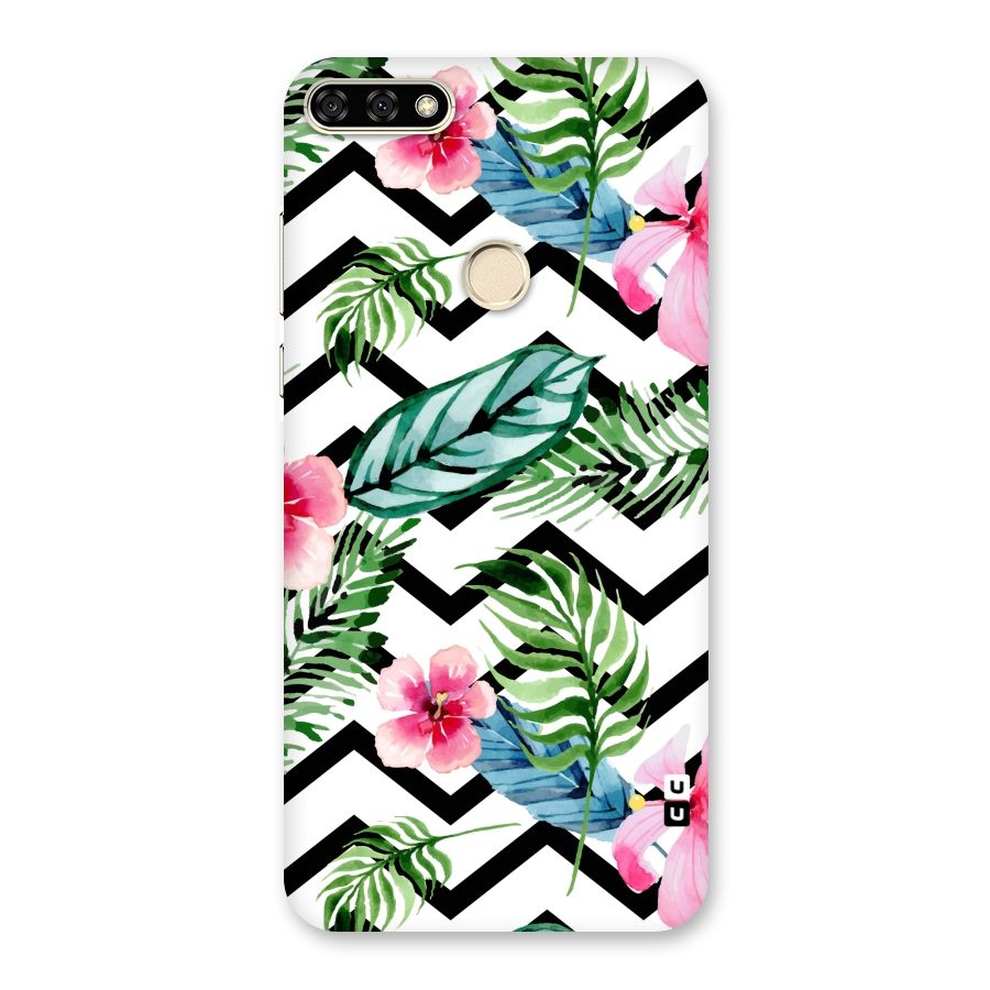 Modern Flowers Back Case for Honor 7A