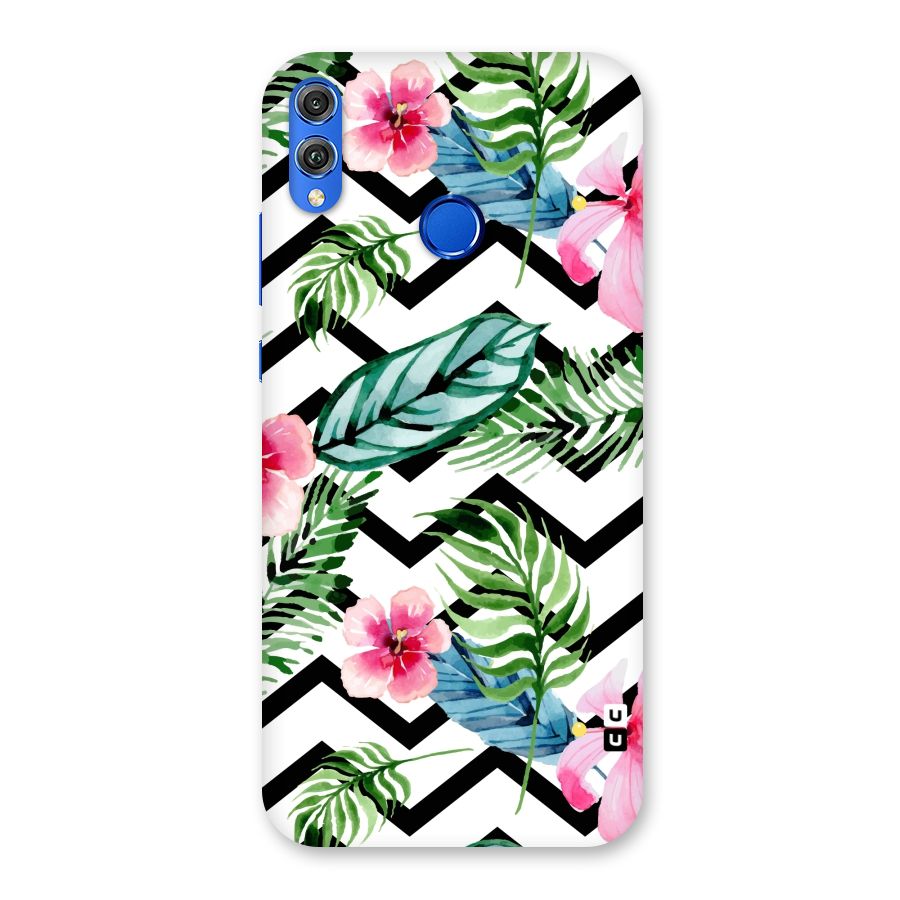 Modern Flowers Back Case for Honor 8X