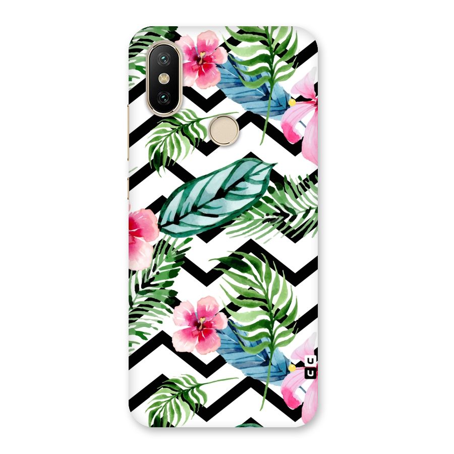 Modern Flowers Back Case for Mi A2
