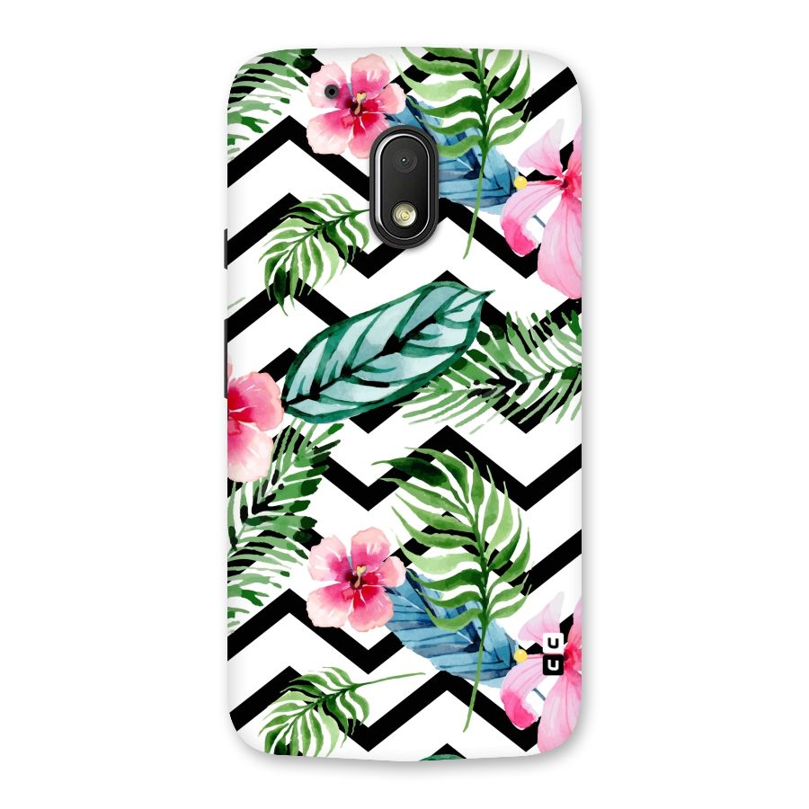 Modern Flowers Back Case for Moto G4 Play