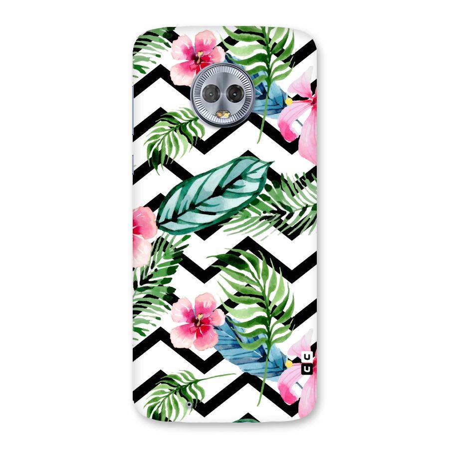 Modern Flowers Back Case for Moto G6