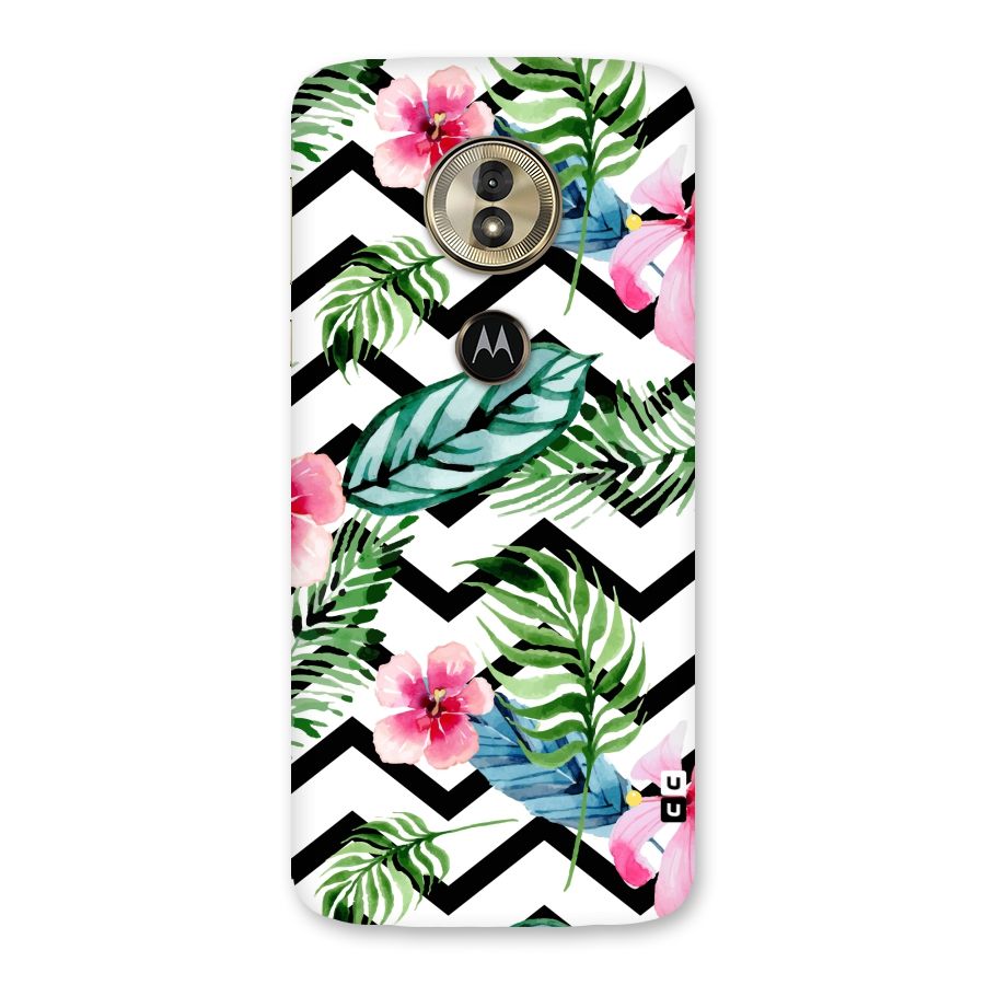 Modern Flowers Back Case for Moto G6 Play