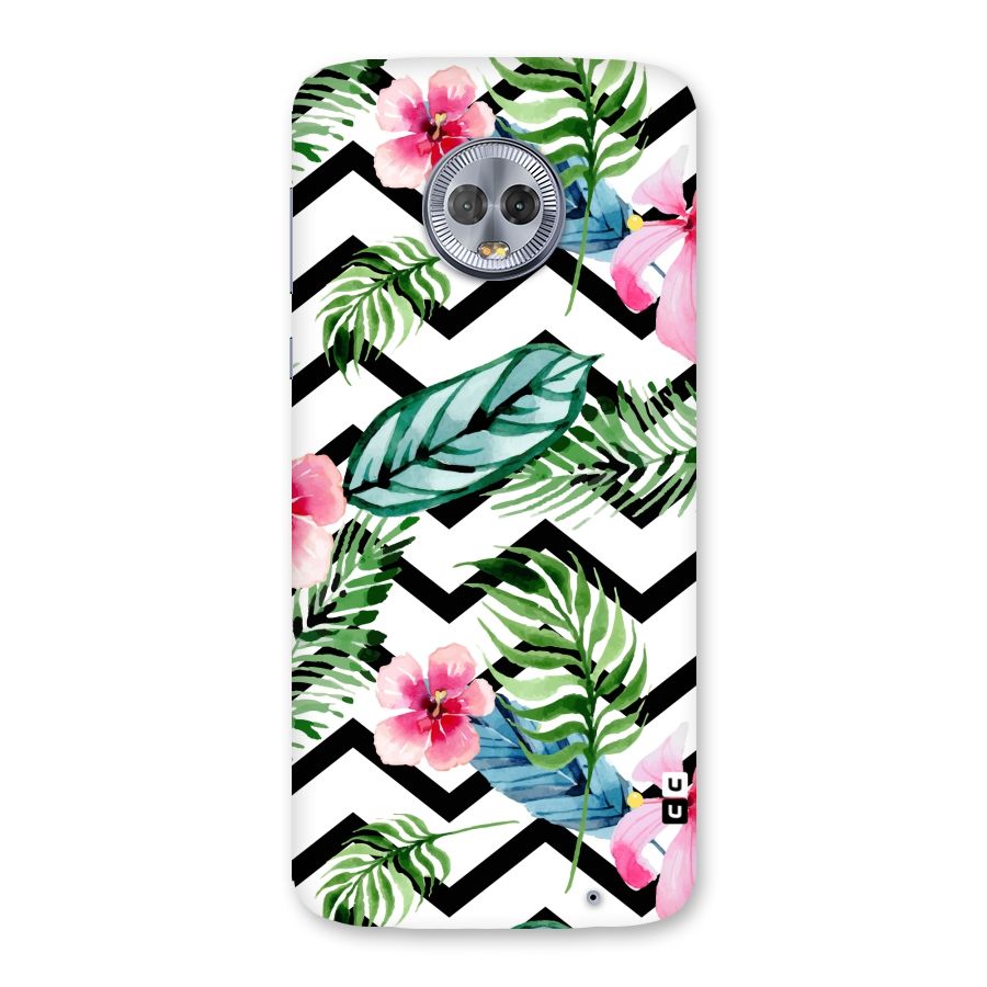 Modern Flowers Back Case for Moto G6 Plus