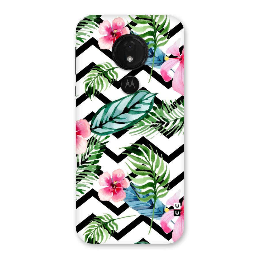 Modern Flowers Back Case for Moto G7 Power