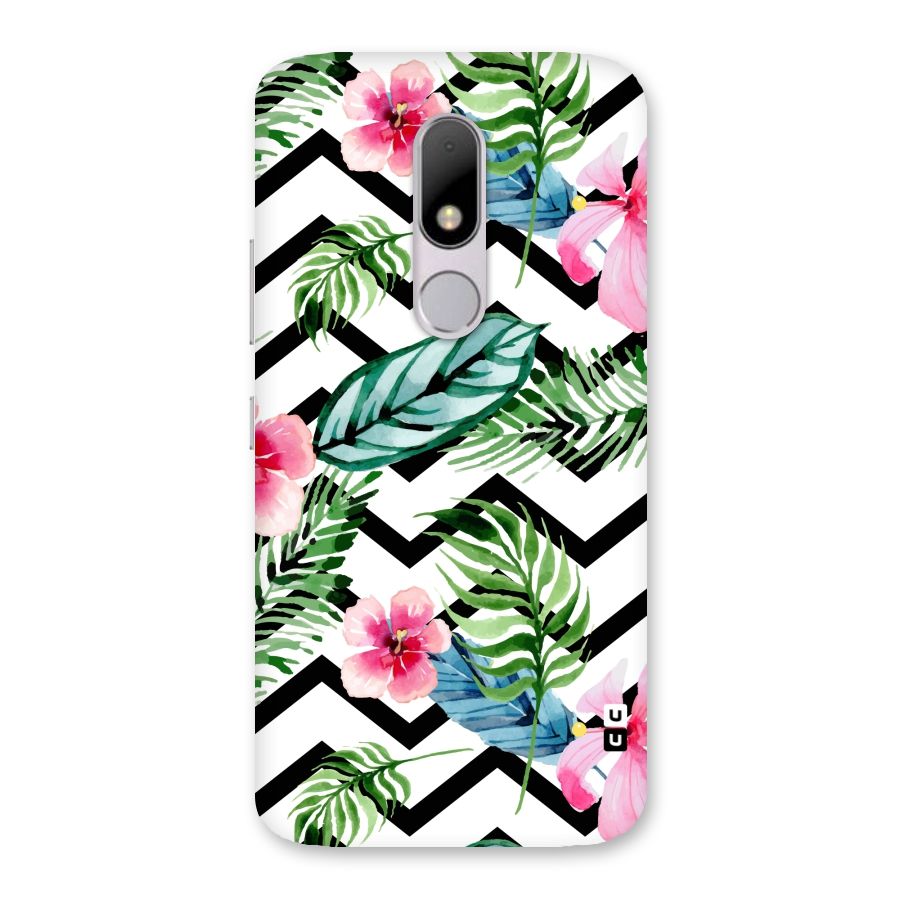 Modern Flowers Back Case for Moto M
