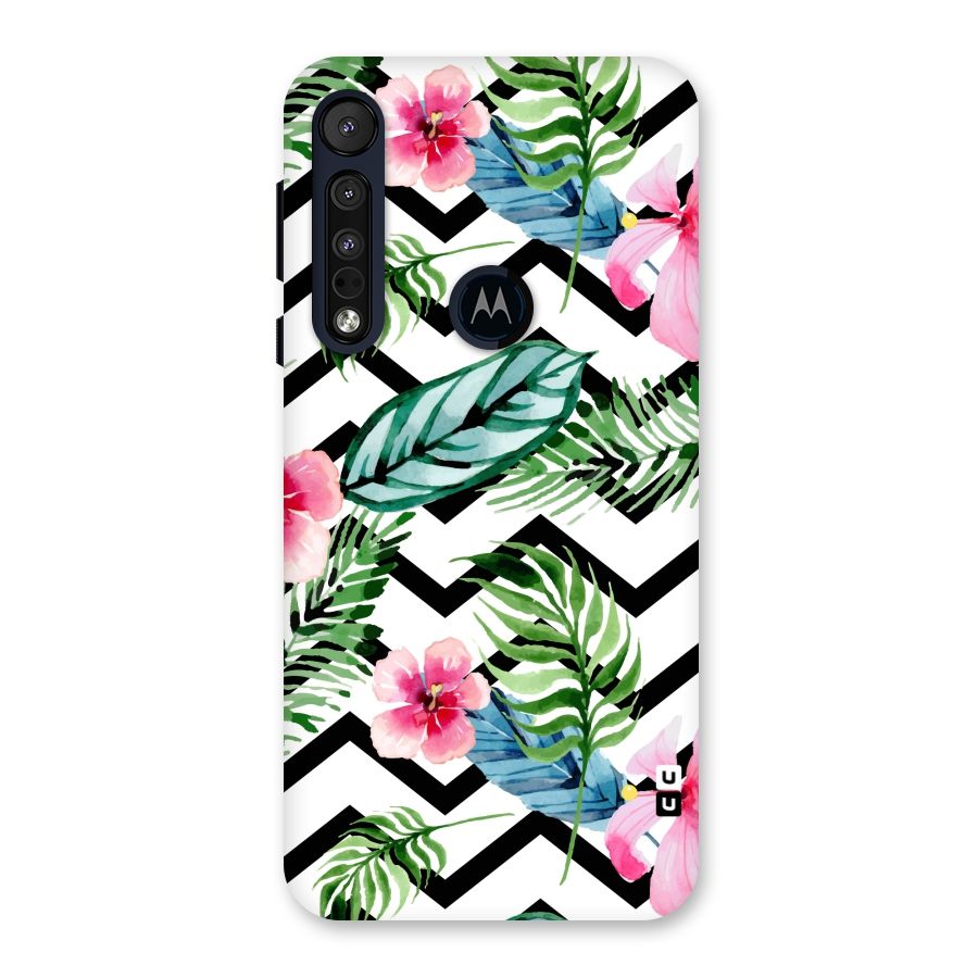 Modern Flowers Back Case for Motorola One Macro