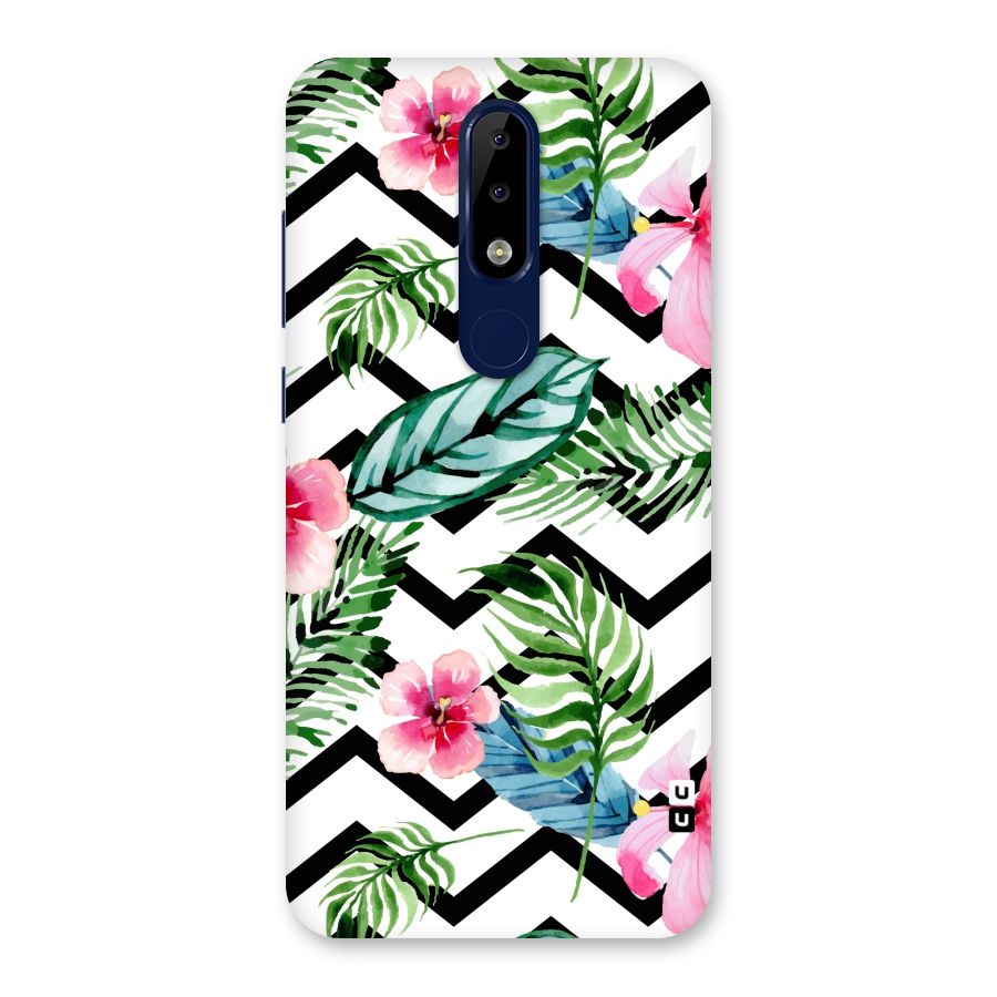 Modern Flowers Back Case for Nokia 5.1 Plus