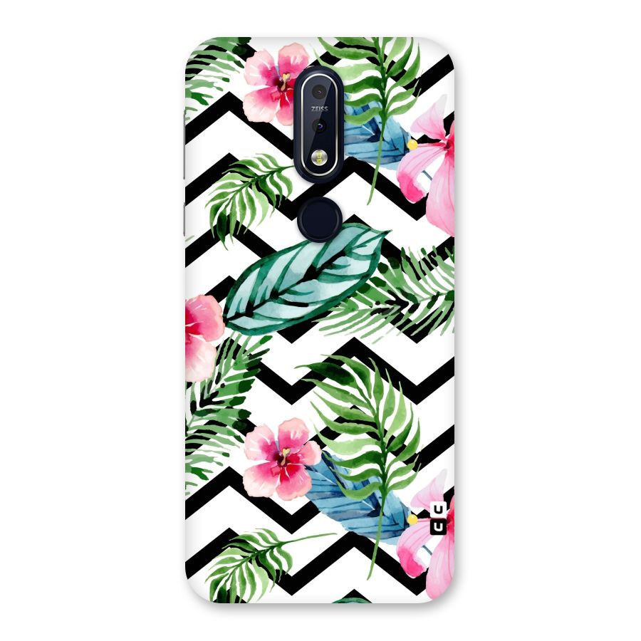 Modern Flowers Back Case for Nokia 7.1