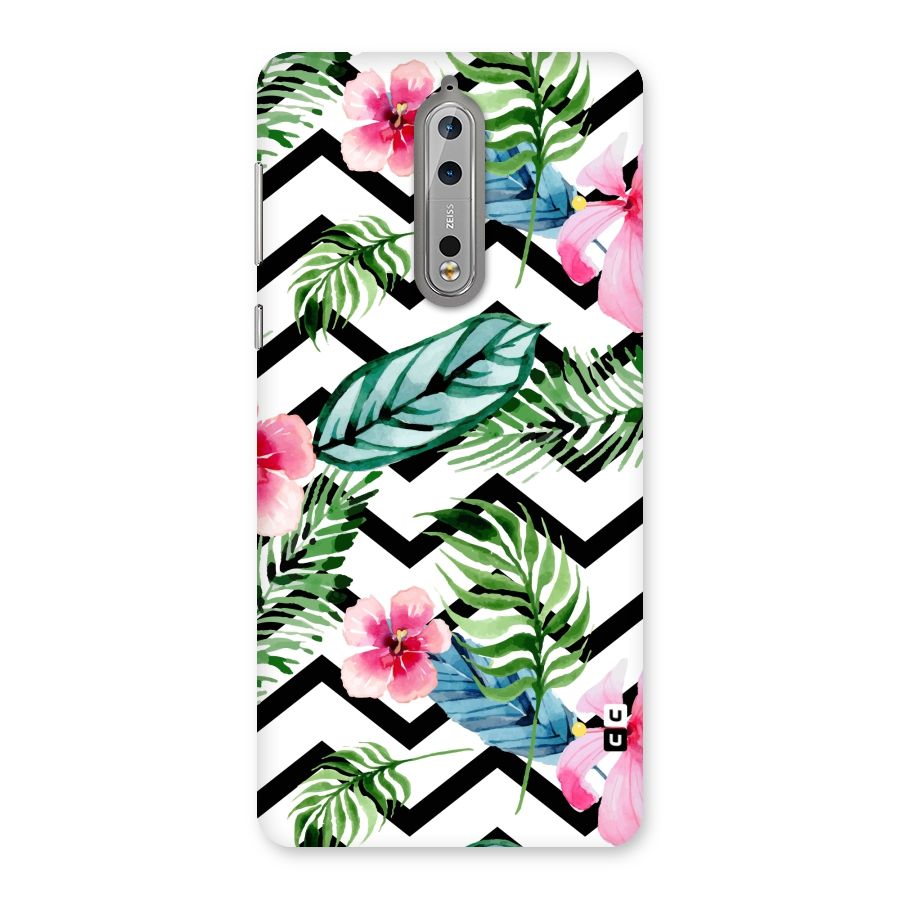 Modern Flowers Back Case for Nokia 8