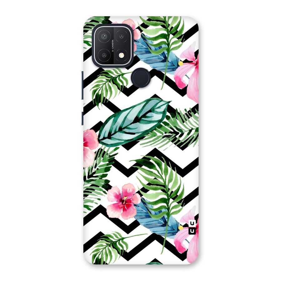 Modern Flowers Back Case for Oppo A15s