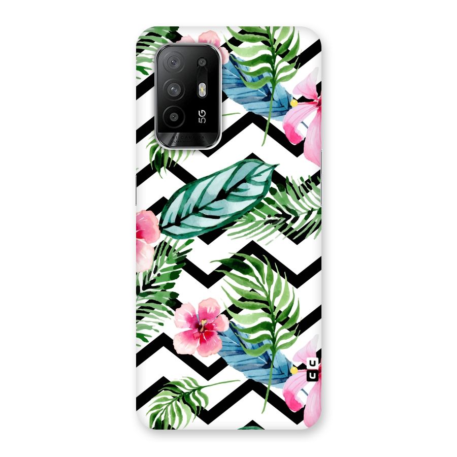 Modern Flowers Back Case for Oppo F19 Pro Plus 5G