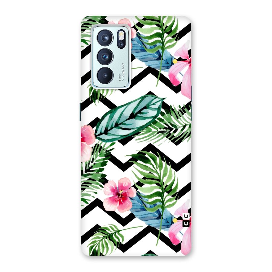Modern Flowers Back Case for Oppo Reno6 Pro 5G