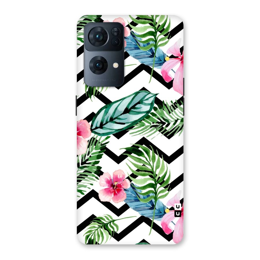 Modern Flowers Back Case for Oppo Reno7 Pro 5G