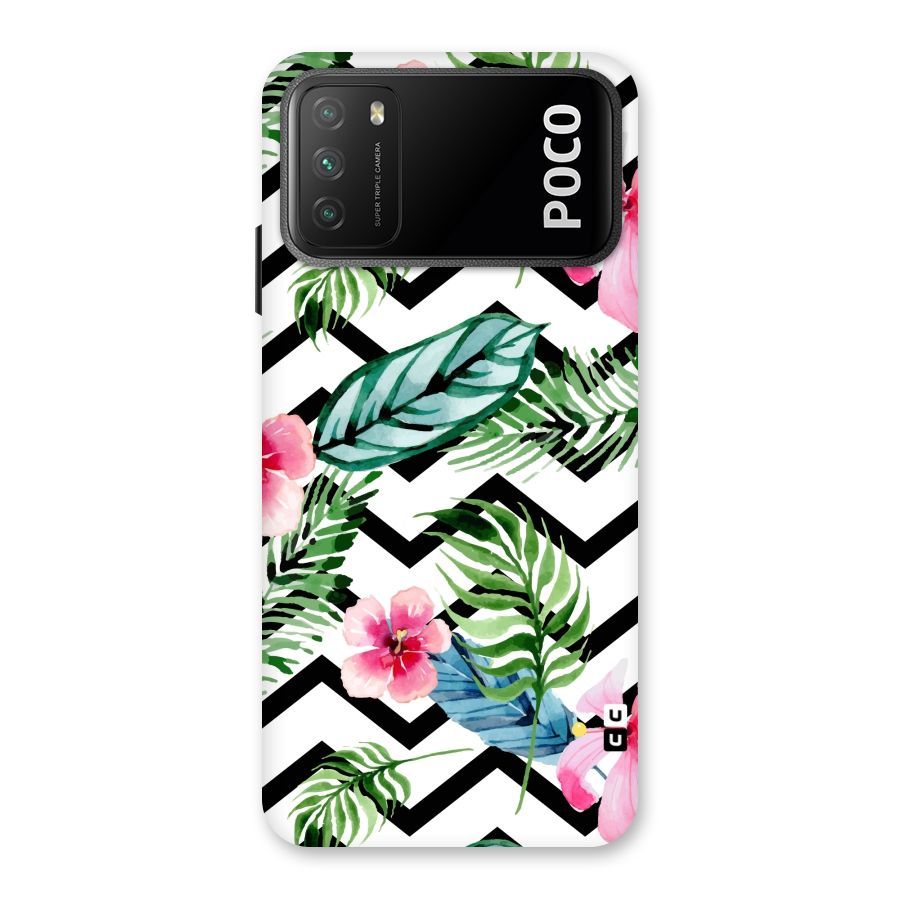 Modern Flowers Back Case for Poco M3