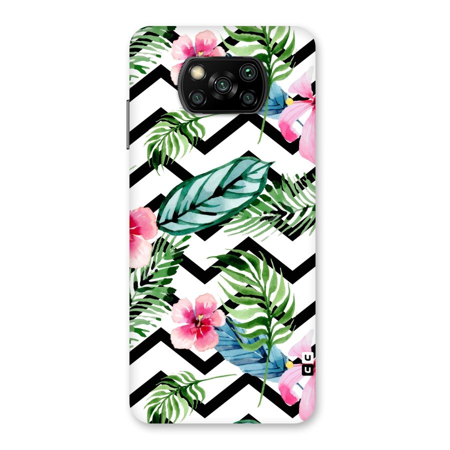 Modern Flowers Back Case for Poco X3