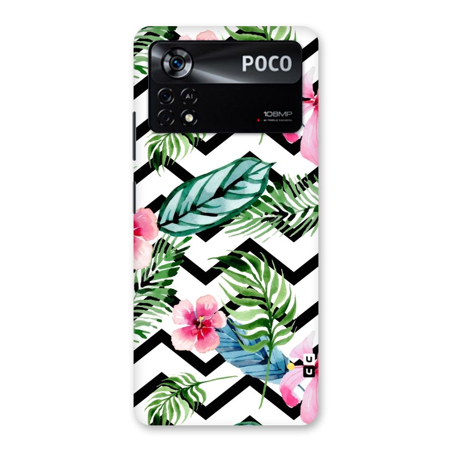 Modern Flowers Back Case for Poco X4 Pro 5G