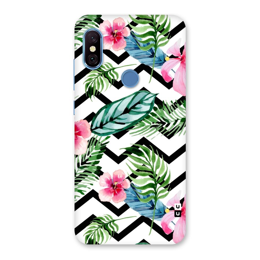 Modern Flowers Back Case for Redmi Note 6 Pro