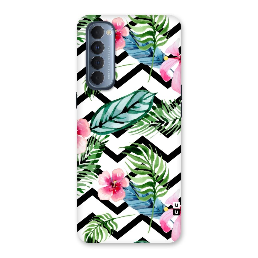 Modern Flowers Back Case for Reno4 Pro