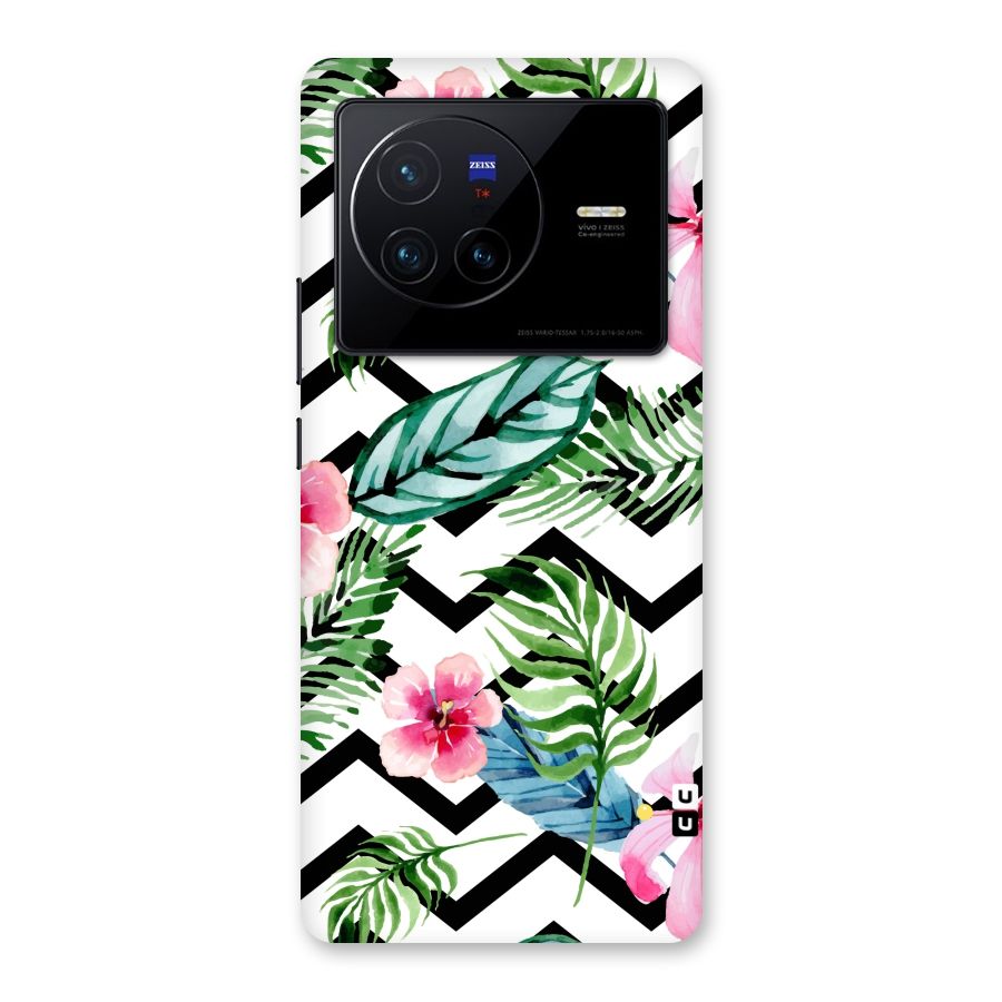 Modern Flowers Back Case for Vivo X80
