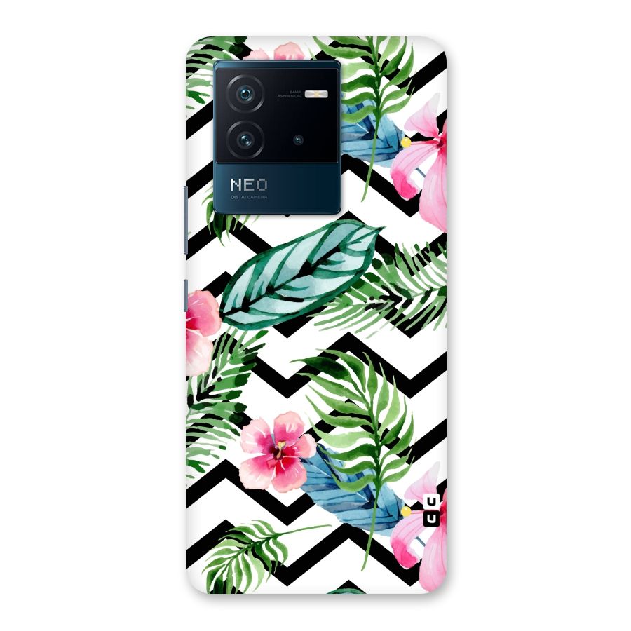 Modern Flowers Back Case for Vivo iQOO Neo 6 5G