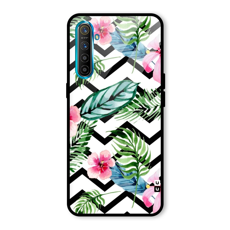 Modern Flowers Glass Back Case for Realme X2