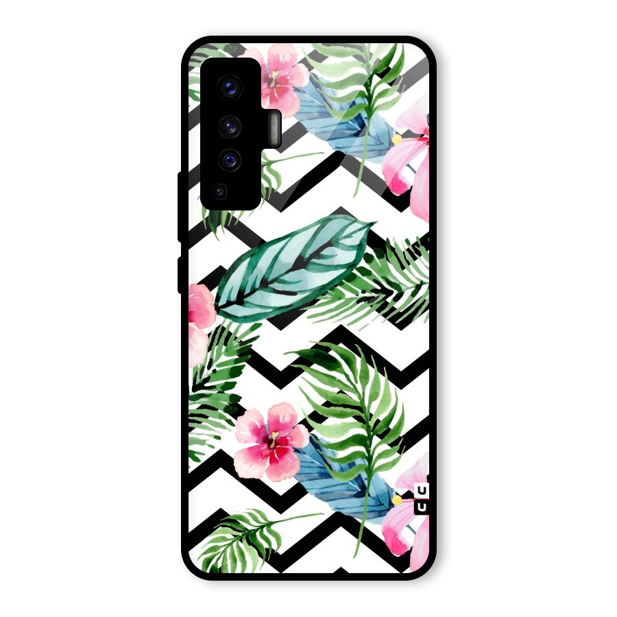 Modern Flowers Glass Back Case for Vivo X50