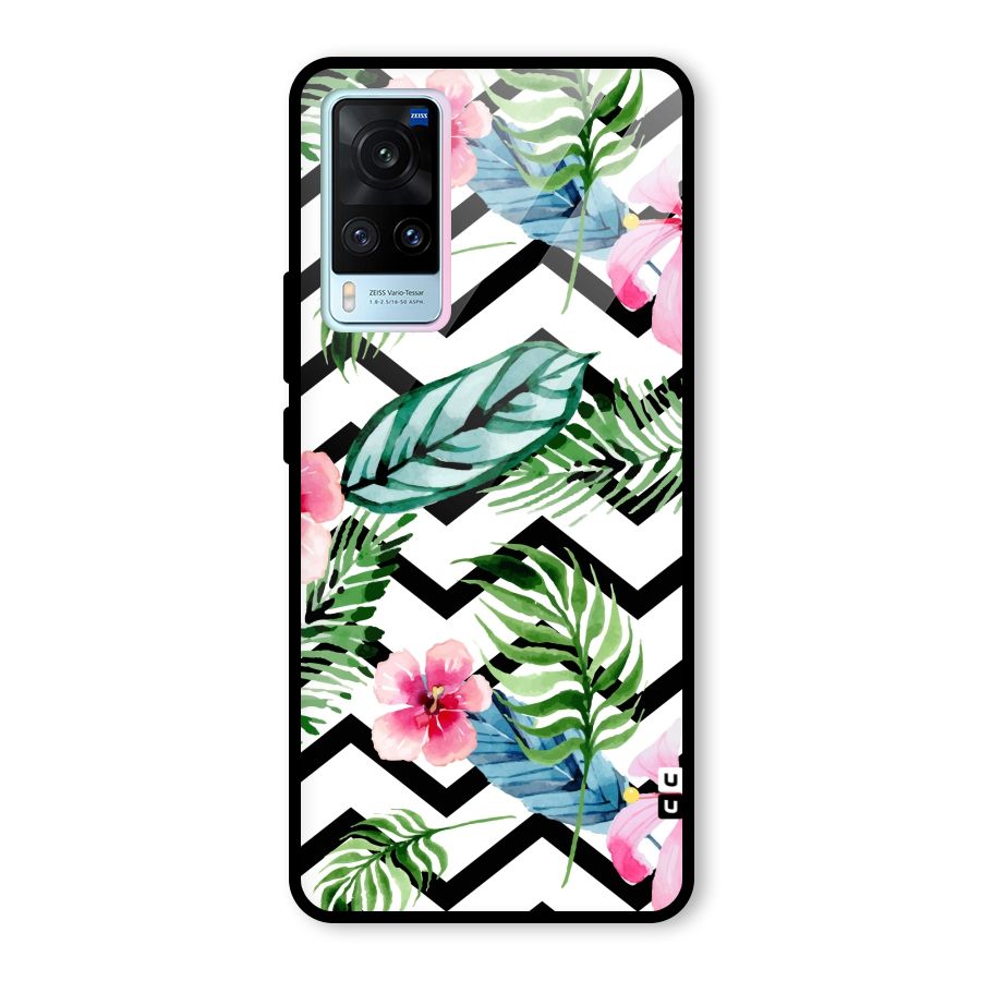 Modern Flowers Glass Back Case for Vivo X60