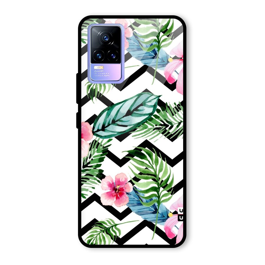Modern Flowers Glass Back Case for Vivo Y73