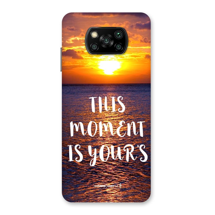 Moments Back Case for Poco X3
