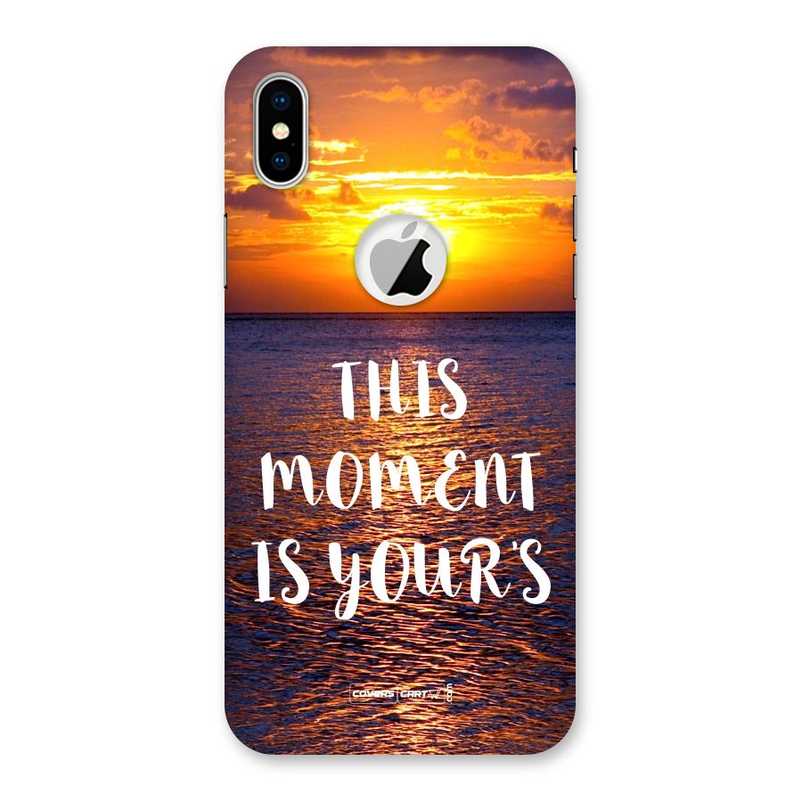 Moments Back Case for iPhone X Logo Cut