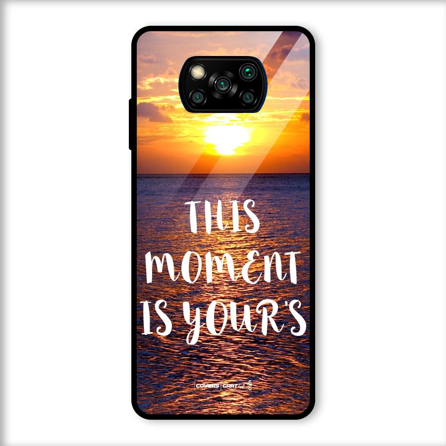 Moments Glass Back Case for Poco X3