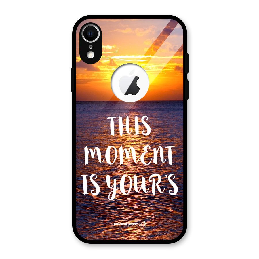 Moments Glass Back Case for iPhone XR Logo Cut
