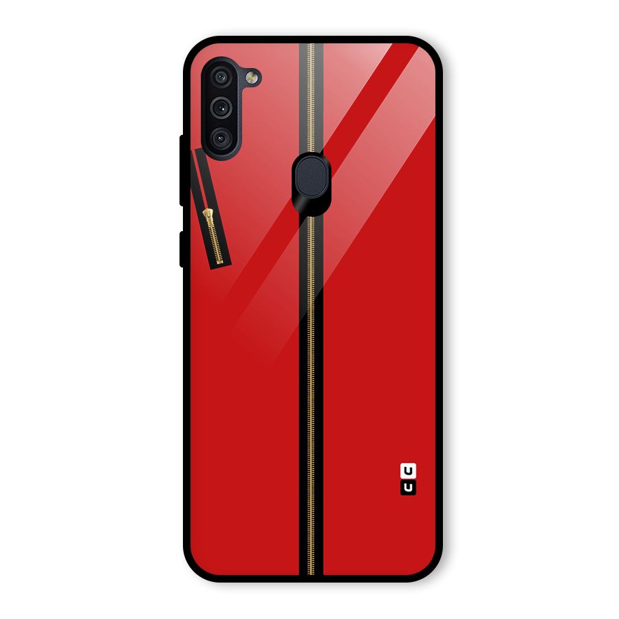 Money Heist Dress Code Minimalist Glass Back Case for Galaxy M11