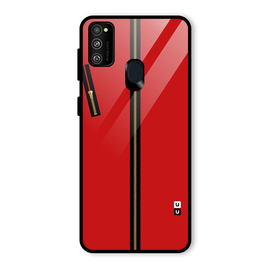 Money Heist Dress Code Minimalist Glass Back Case for Galaxy M30s