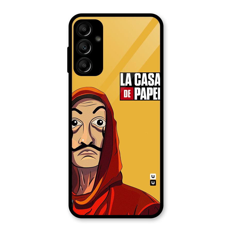Money Heist La Casa De Papel Glass Back Case for Galaxy A14 5G