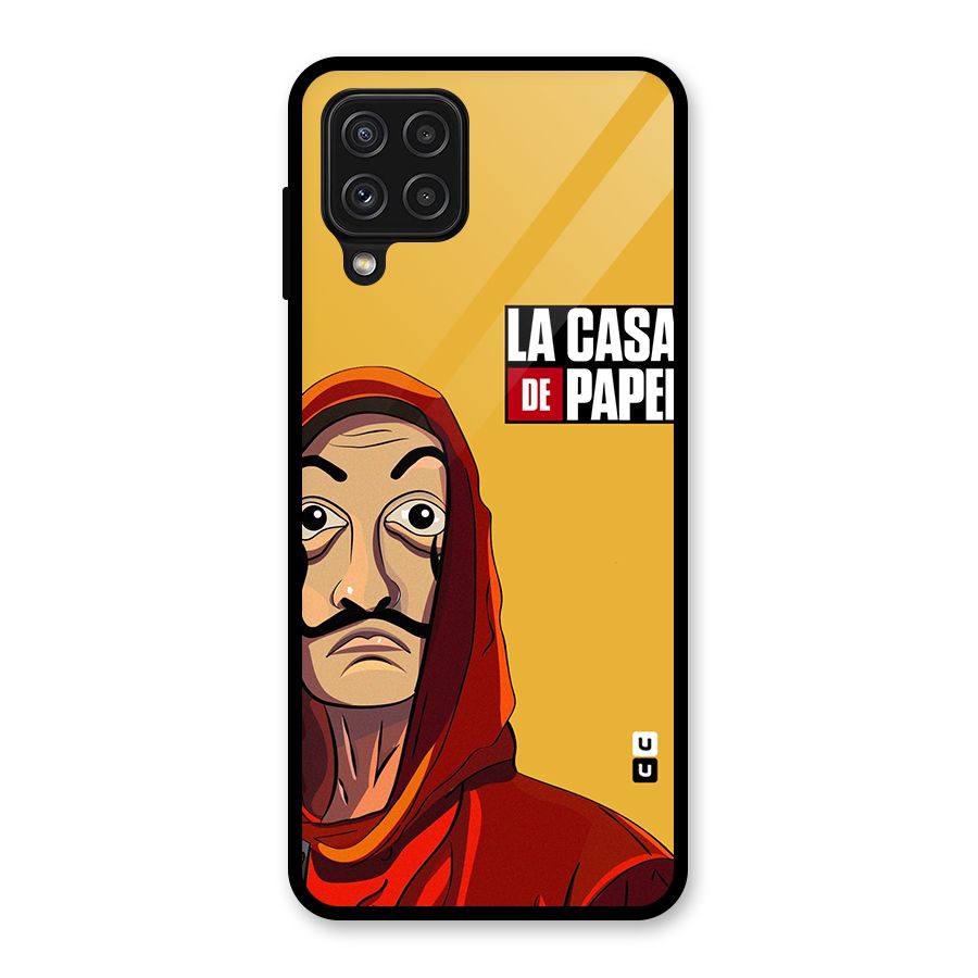 Money Heist La Casa De Papel Glass Back Case for Galaxy A22 4G