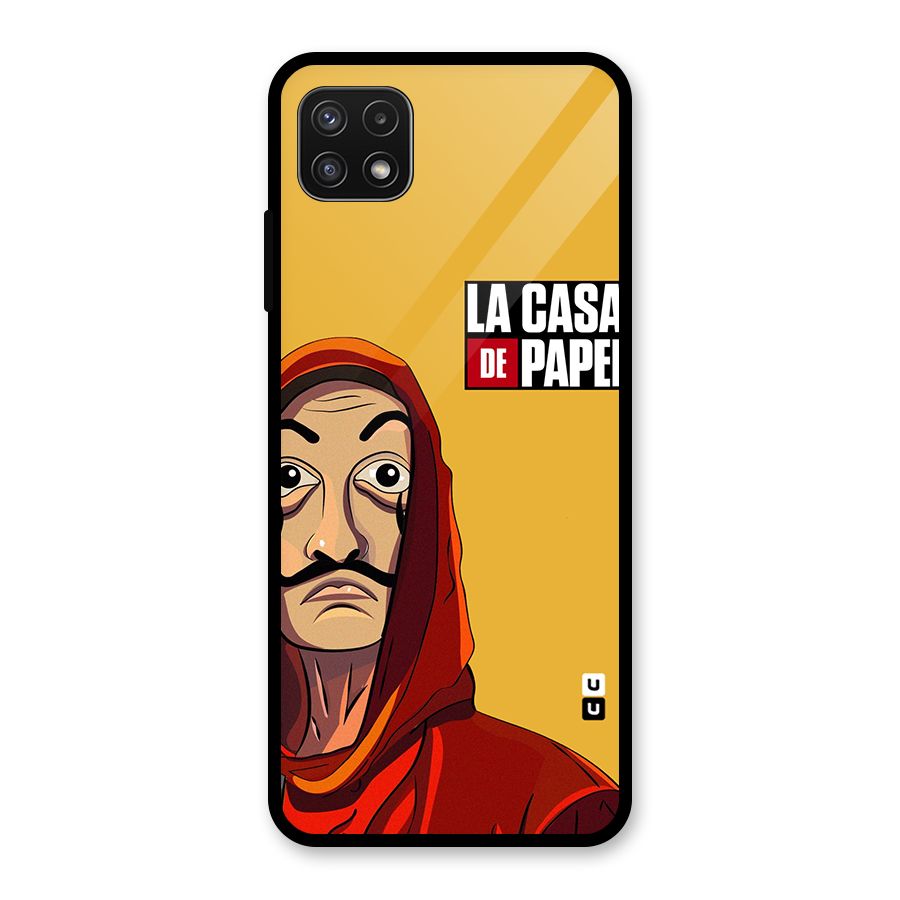 Money Heist La Casa De Papel Glass Back Case for Galaxy A22 5G