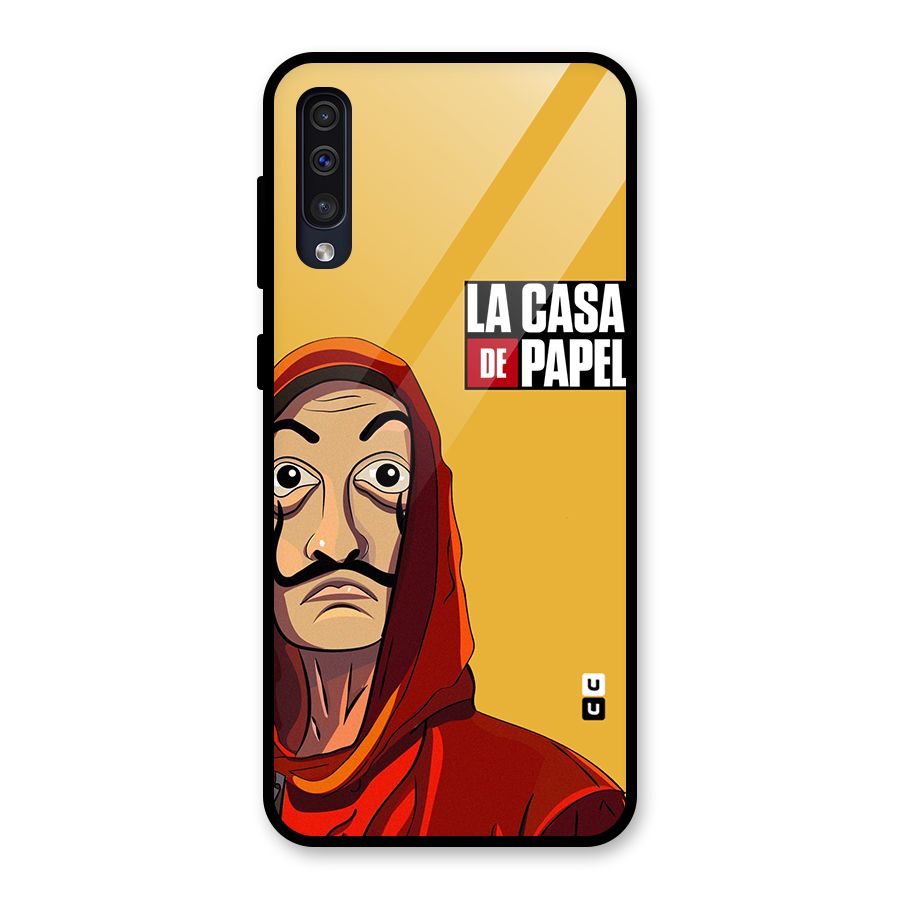 Money Heist La Casa De Papel Glass Back Case for Galaxy A30s