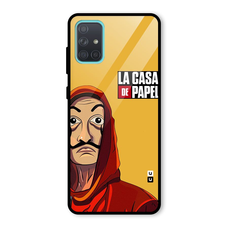 Money Heist La Casa De Papel Glass Back Case for Galaxy A71