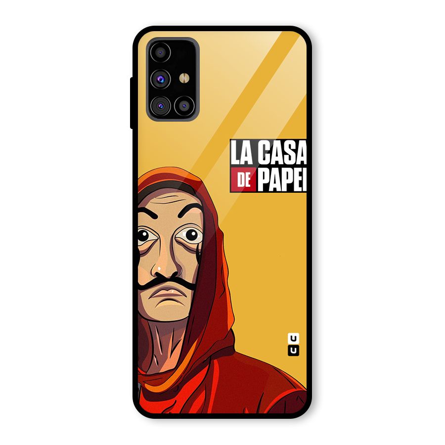 Money Heist La Casa De Papel Glass Back Case for Galaxy M31s