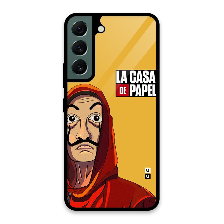 Money Heist La Casa De Papel Glass Back Case for Galaxy S22 5G