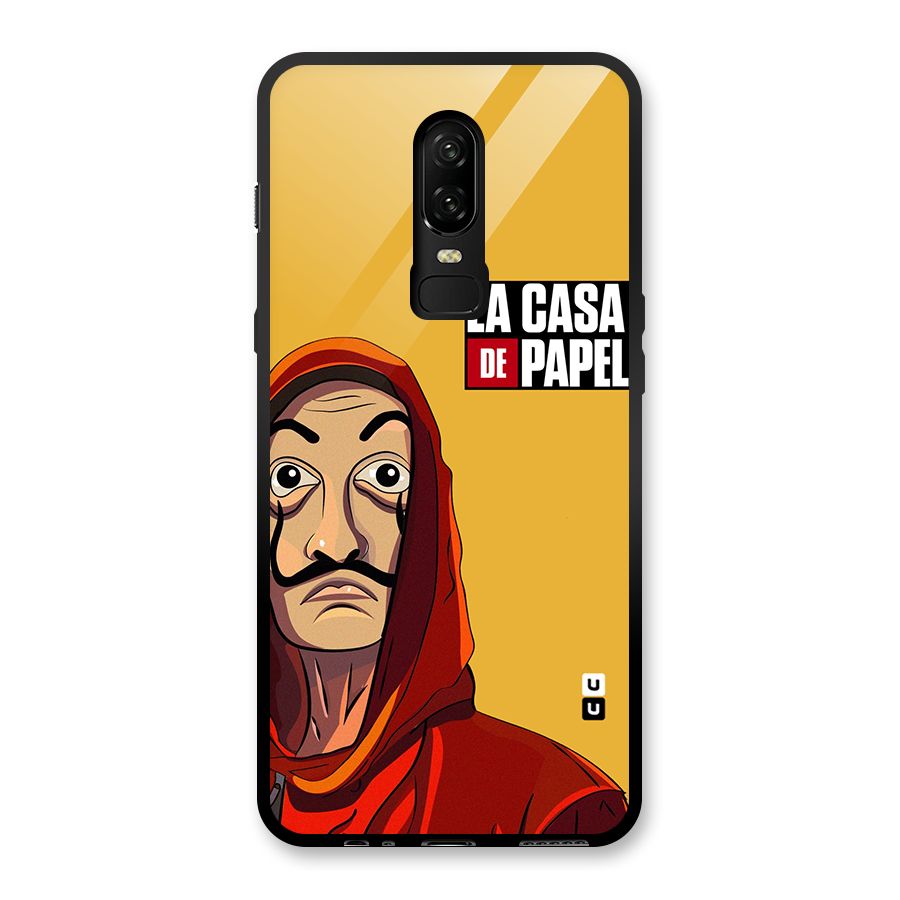 Money Heist La Casa De Papel Glass Back Case for OnePlus 6