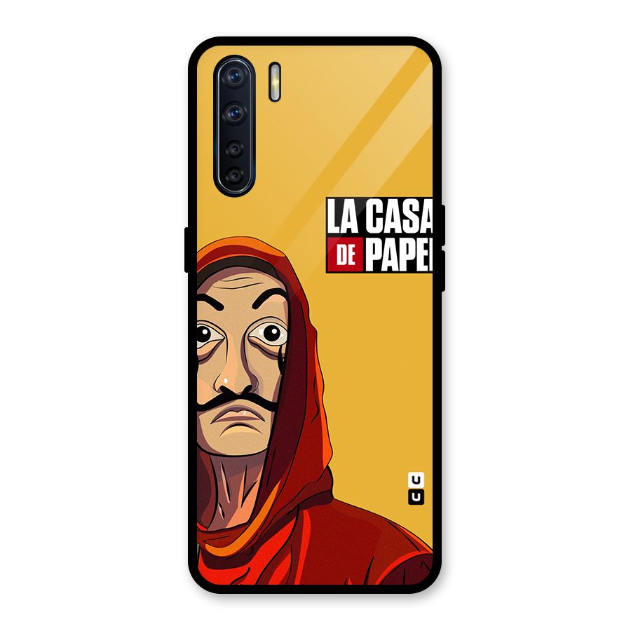 Money Heist La Casa De Papel Glass Back Case for Oppo F15