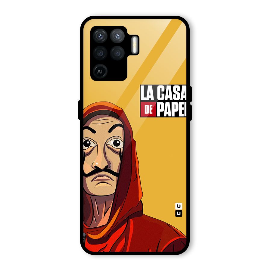 Money Heist La Casa De Papel Glass Back Case for Oppo F19 Pro