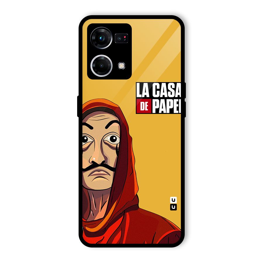 Money Heist La Casa De Papel Glass Back Case for Oppo F21 Pro 4G