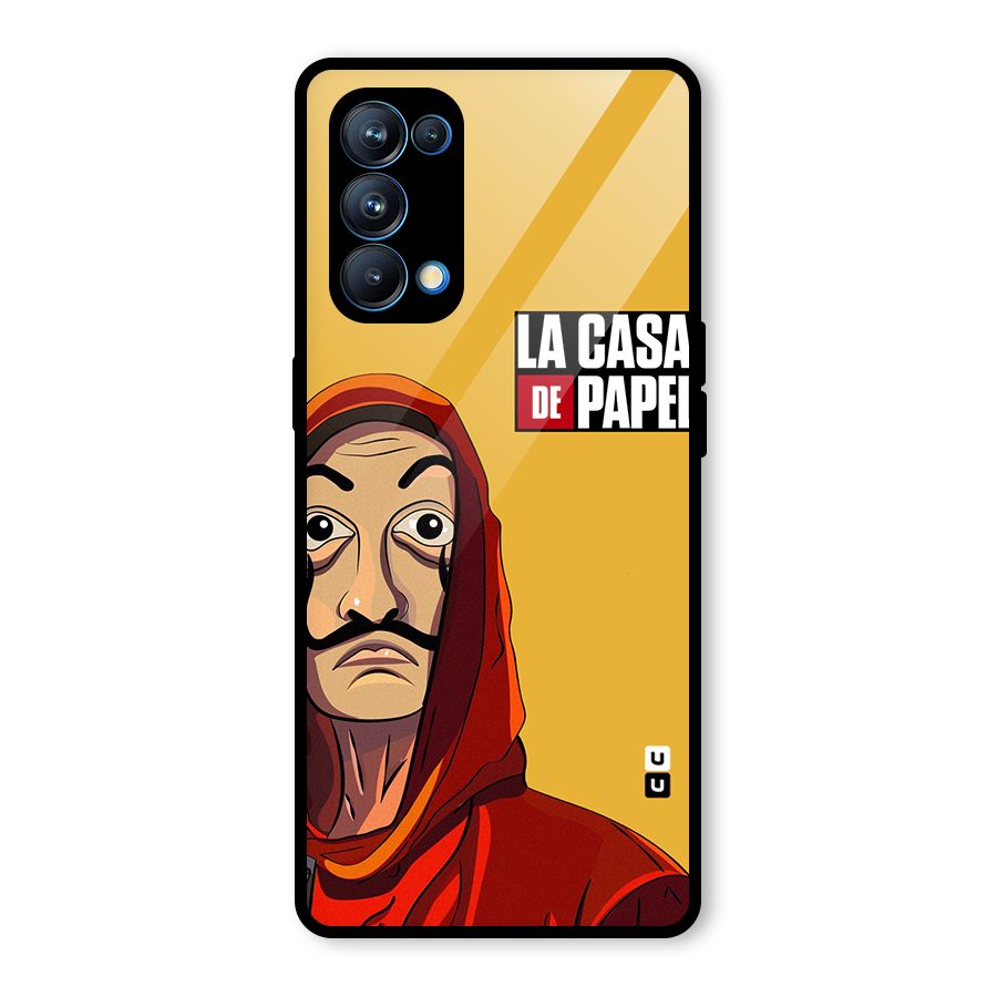 Money Heist La Casa De Papel Glass Back Case for Oppo Reno5 Pro 5G